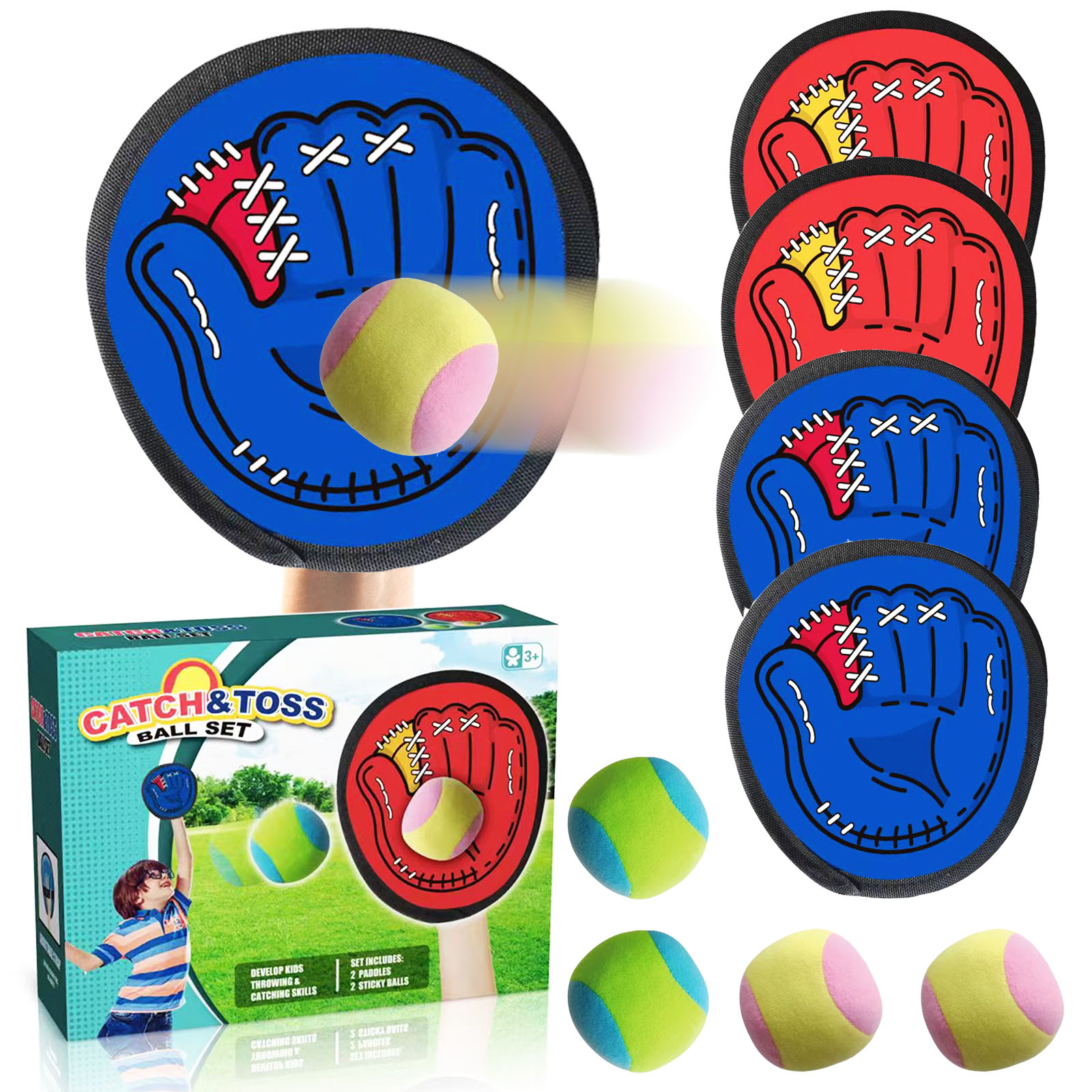 Limbo Game Set - Zestaw 4 Kulki Samoprzylepne dla Dzieci