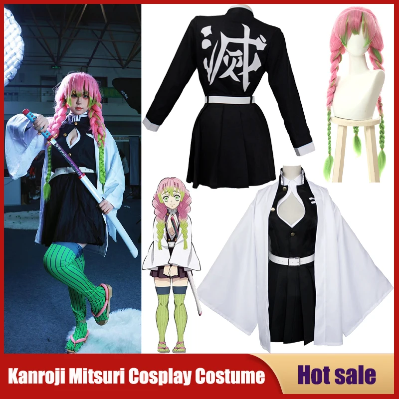 Party Games For Adults And Kids - Anime Kanroji Mitsuri Strój Cosplay Kimetsu