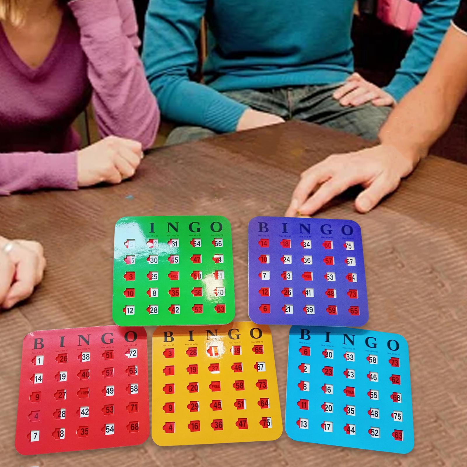 Party Games Large Groups - 5 sztuk kart bingo z dużym