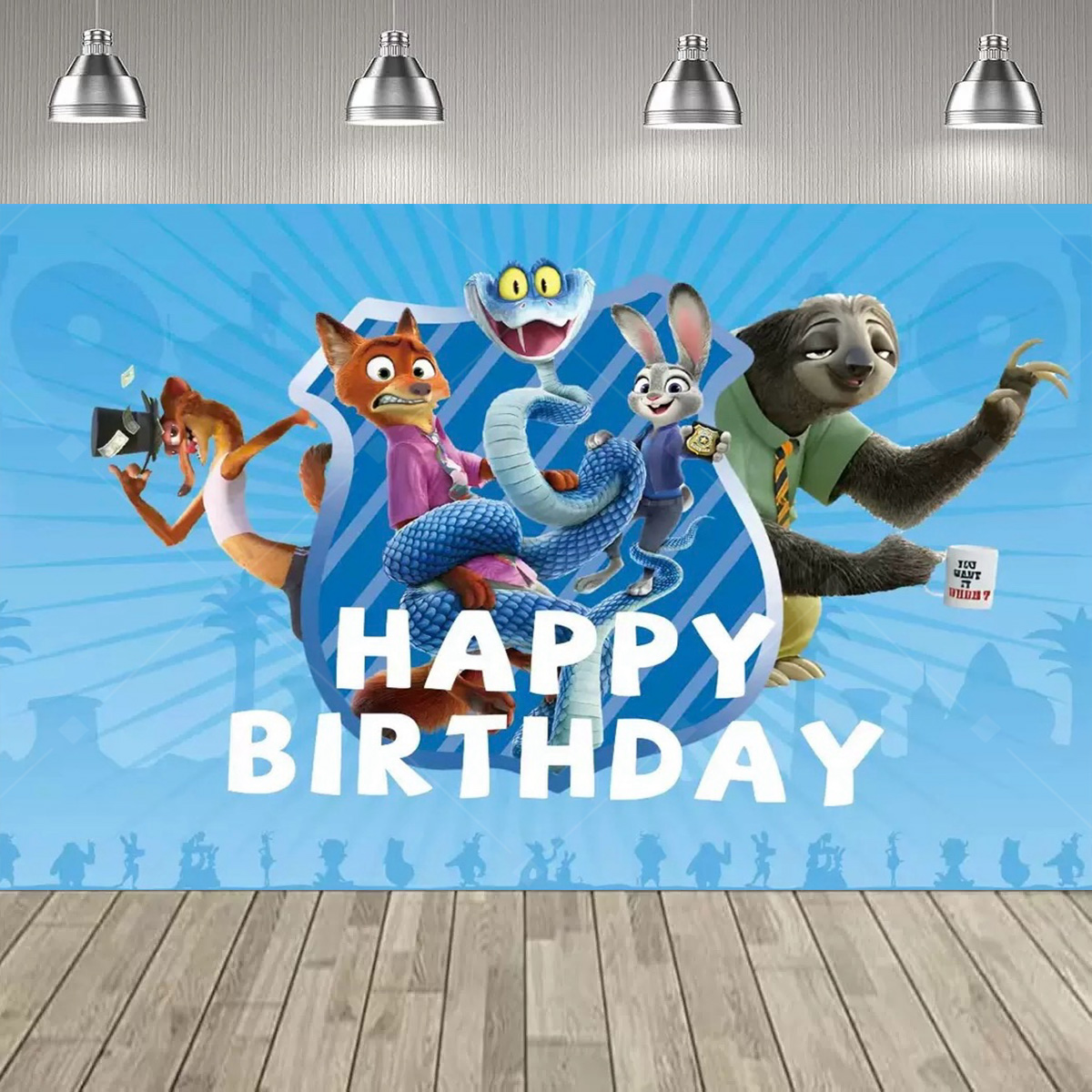 Tło dekoracyjne na imprezę w s – Zootopia Party Games recenzja i cena