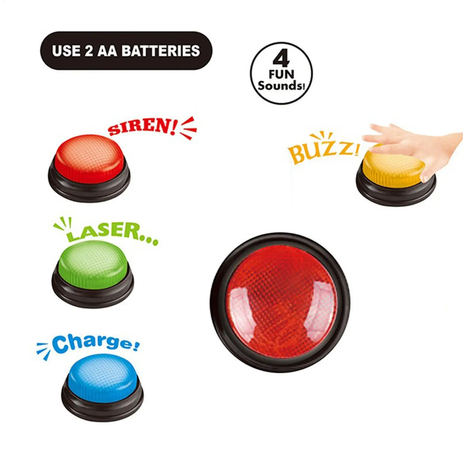 Gra Buzzer – 4-częściowy zesta – Party Games Gender Reveal recenzja i cena