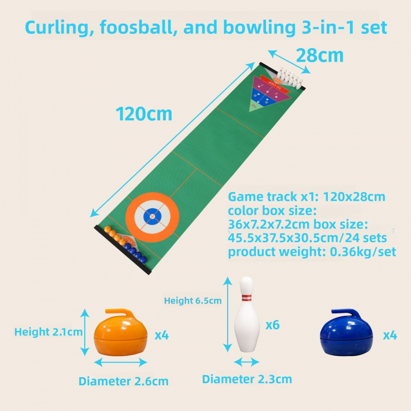 Zestaw do gry Curling na stole – Party Games For Adults And Kids recenzja i cena